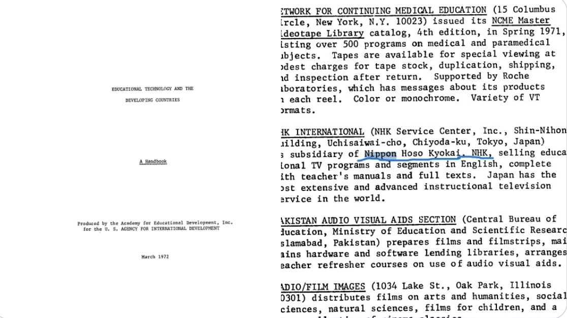 【悲報】USAIDとは無関係と言っていたNHKさん、USAIDとの繋がりを示す文書が発見され、NHKがCIAモッキンバード作戦の日本最前線基地だった事が判明してしまう