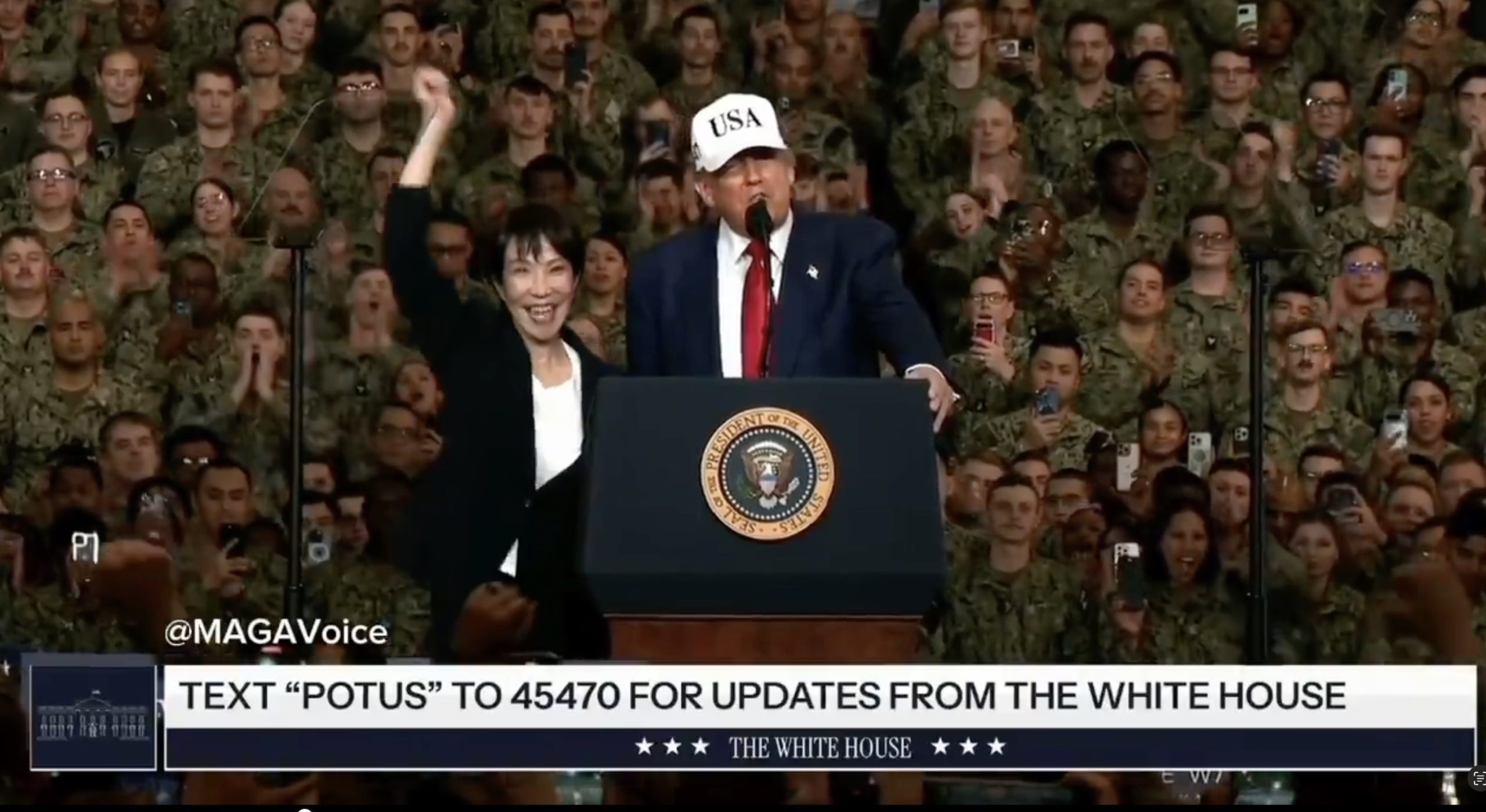 米軍横須賀基地の原子力空母『ジョージ・ワシントン』上ではしゃぐ高市早苗首相に賛否両論。トランプ大統領は「米国と日本の大切な同盟は全世界で最も卓越した関係のひとつだ」と言いますが、日本の莫大な国富がアメリカに流れます…あなたはどう思う?